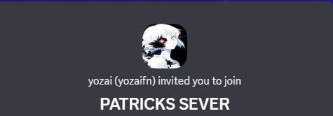 PATRICKS SEVER Discord invite preview